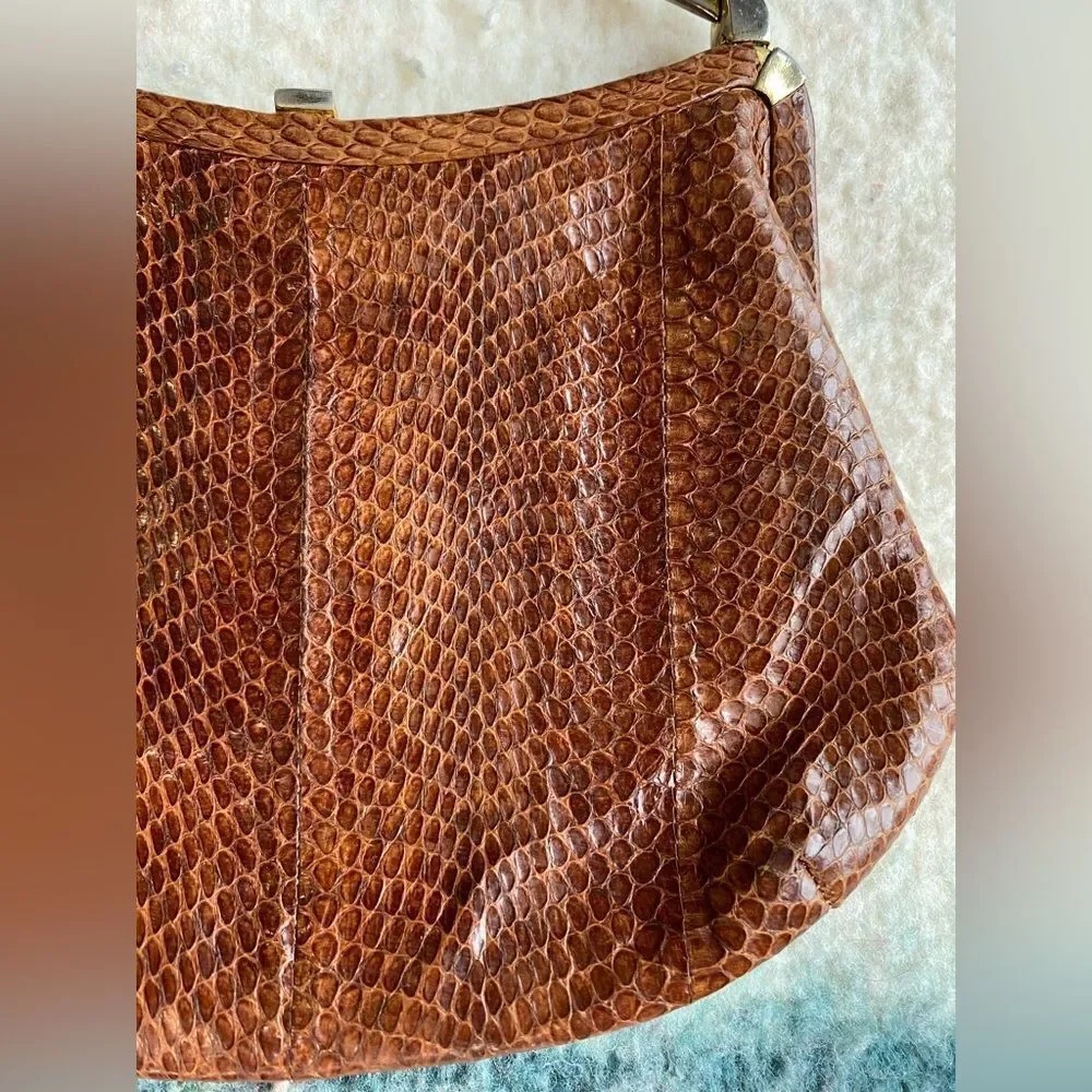 1960s Genuine Snake Skin Handbag